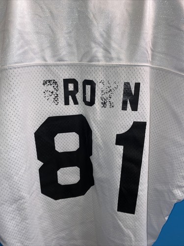 NFL 75 TIM BROWN Oakland Raiders Jersey Starter Size 48 Made In USA *Flaw* Rare - Picture 7 of 12