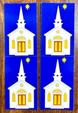 Mrs. Grossman's VTG Church Stickers Scrapbooking Card Making Embellishment