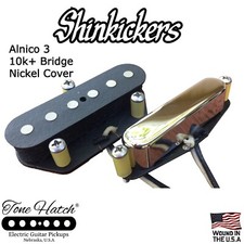 Tone Hatch Handwound Alnico 3 10K Telecaster Pickup Set-Nickel-Made 2 Order