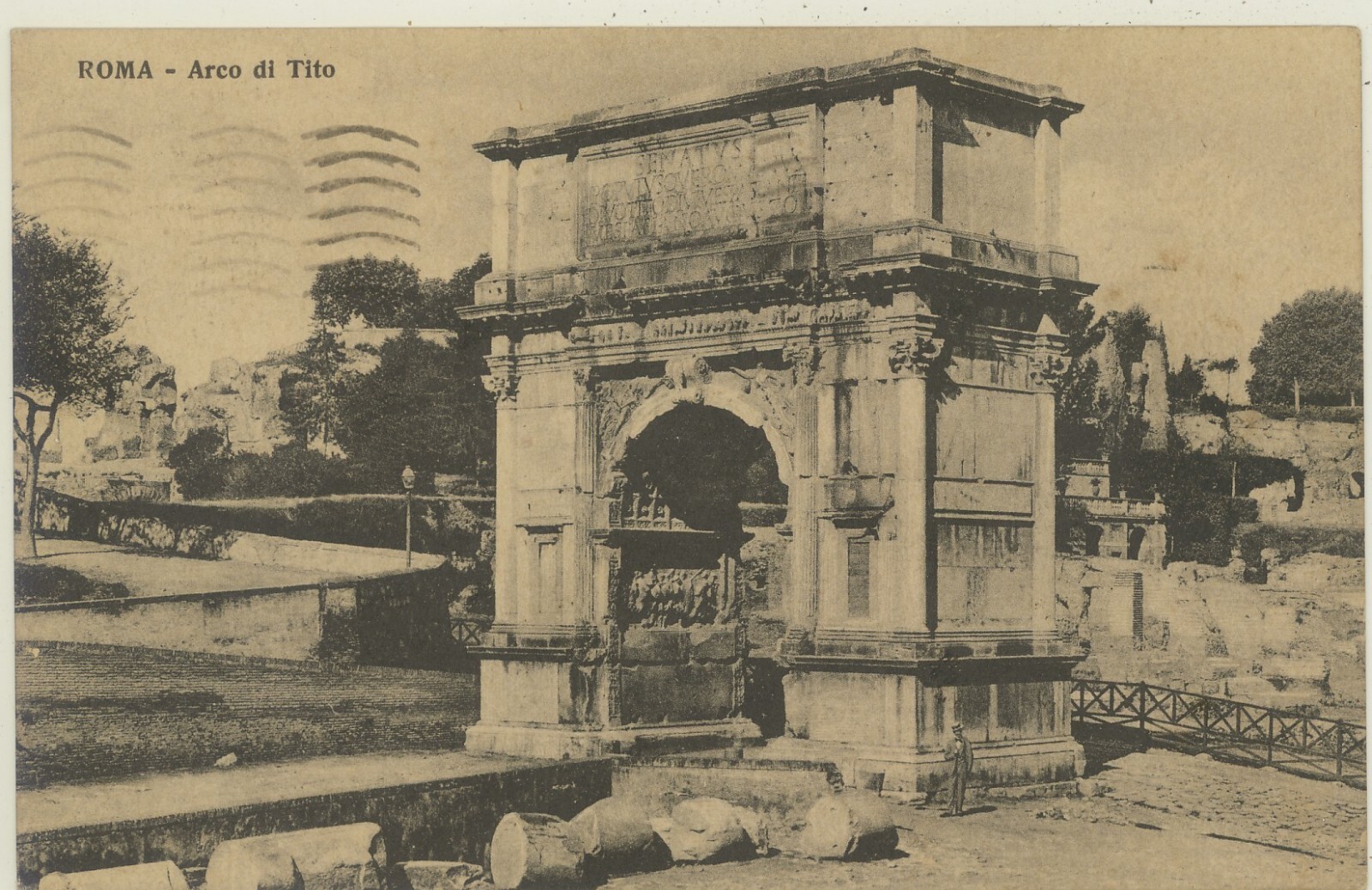 ROMA -ARCO DI TITO 1938 CARTOLINA