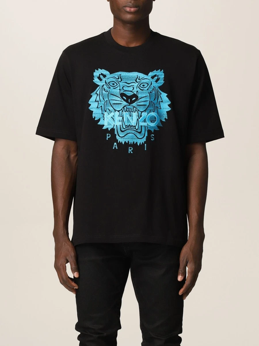 Modstander Manhattan Calamity Kenzo L99704 Mens Black Tiger-Logo T-Shirt Size XL | eBay