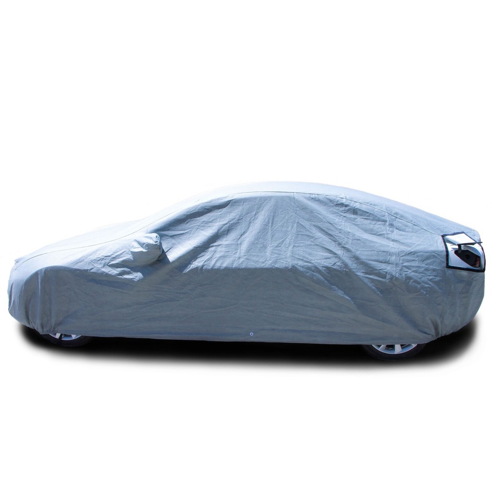 Corvette C4 Waterproof &amp; Breathable Car Cover For Chevy Corvette 1984-1990 - Custom Fit Gray Cover Gray Polypropylene Car Cover