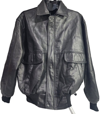 V' Bomber Jacket by Import-Export, VTG Black w/Olive Green V' Bomber Jacket by Import-Export, VTG Black w/Olive Green
