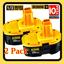 2PACK 18V For Dewalt 18VOLT DC9096 DC9098 NiMh Battery DC9099 DW9095 Replacement
