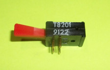 CUTLER HAMMER T8201 9122 TOGGLE SWITCH RED PADDLE HANDLE (BIN98)