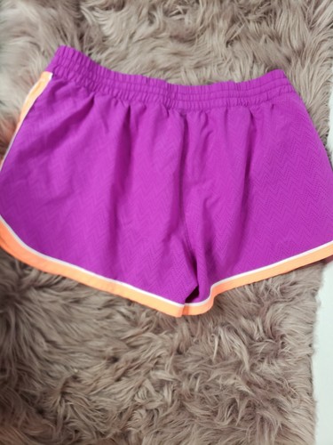 Under Armour Heat Gear Purple Orange Elastic Waist Mesh shorts women’s Medium - Picture 5 of 8