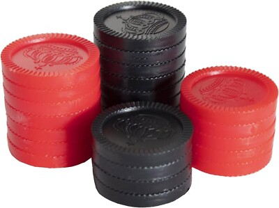 #ad #ad Cannon Sports Checkers Replacement Pieces Color Black And Red $9.99