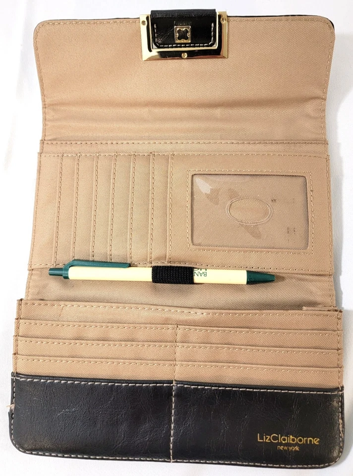 Liz Claiborne Women's Trifold Wallet Canvas 4" X 6" - Image 3 of 4