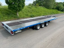 BRAND NEW CAR TRANSPORTER TRAILER 5M X2,1M 3500KG TRIPLE AXLE 16FT x 6FT