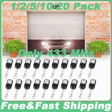Universal Cloning Electric Gate Garage Door Remote Control Key Fob 433mhz Cloner