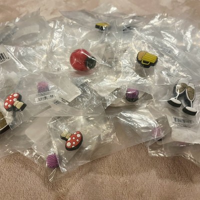 NEW Lot Of 43 Crocs Jibbitz Charms: Beer, Mushroom, Champagne, Christmas, Coffee