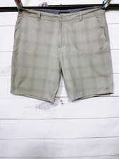 O'Neill Mens Shorts Size 40 Gray Beige Flat Front High Rise Pockets