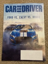 CAR AND DRIVER MAGAZINE - March 2020 issue - Ford vs Chevy vs Dodge on cover