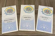 Papeles de adopción certificado de nacimiento muñeca niños Cabbage Patch BABIES