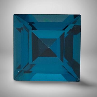 London Blue Topaz Square Cut Gemstone 2.1 Cts - 8 mm AAA+ Loose Gem