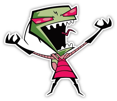 Invader Zim Cartoon Sticker Decal laptop wall car phone | eBay