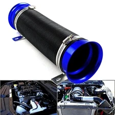 Universal 3'' Flexible Car Cold Air Intake Hose Filter Pipe Telescopic Tube Kit