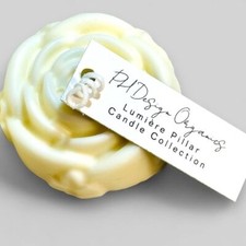 Organic Soy Pillar Candle- notes of Sea Salt & Agave 4oz