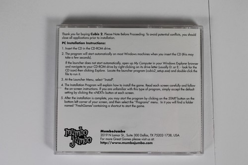 Cubis 2 Jewel Case (PC) Juego Vintage PC-ROM - Imagen 2 de 4