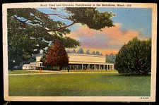 Vintage Postcard 1941 Music Shed, Tanglewood, Berkshires, Lenox, Massachusetts