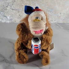 VINTAGE NANCO ORANGUTAN MONKEY PEPSI COLA CAN PLUSH STUFFED ANIMAL CIRCA 1996