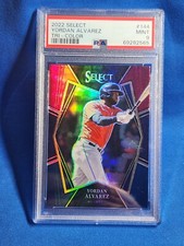 2022 Select #144 YORDAN ALVAREZ TRI-COLOR PRIZM PSA 9 ASTROS 🔥 