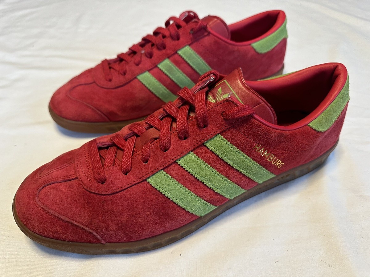 Adidas Hamburg Red Green UK12 UK