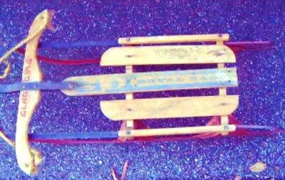GLADDING ROYAL RACER SLED---ANTIQUE COLLECTIBLE