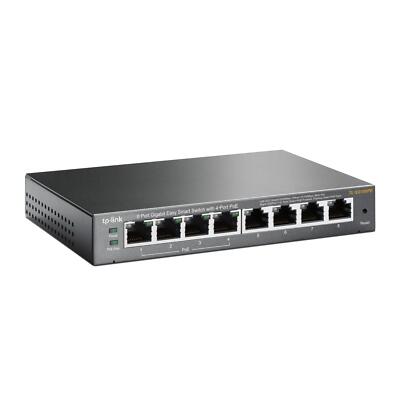 TP-Link TL-SG108PE Netzwerk-Switch 8-Port Gigabit Easy Smart Switch 4-Port PoE+