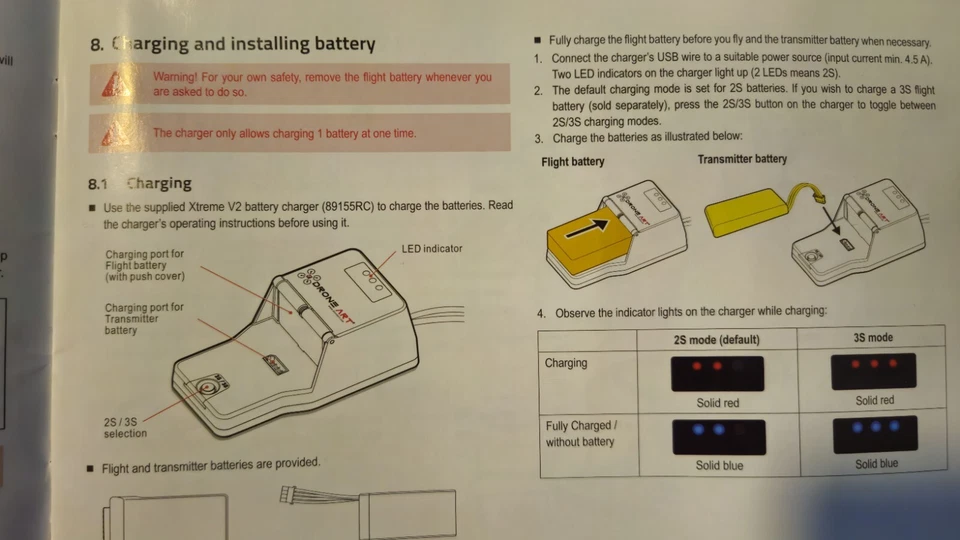 RC Logger DroneArt RC FPV Eye Xtreme v2 Drohne Quadrokopter Body + Motoren - Bild 2 von 4