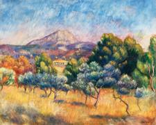 Montagne Sainte-Victoire by Pierre-Auguste Renoir 8"x10" Art Print 8x10