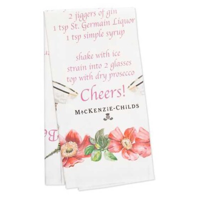 Brand New Mackenzie Childs Berries & Bubbles Dish Towel