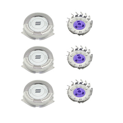 3x Scherkopf Ersatz Messer für Philips Rasierer HQ8 HQ 8 Dual Precision