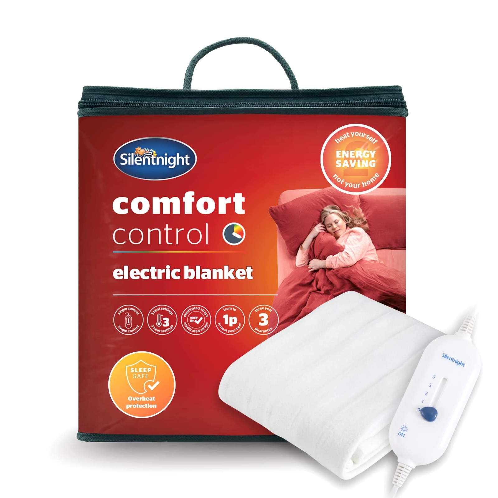 Silentnight Comfort Control Electric Blanket - King Size - Fast Heat  378574EB | eBay