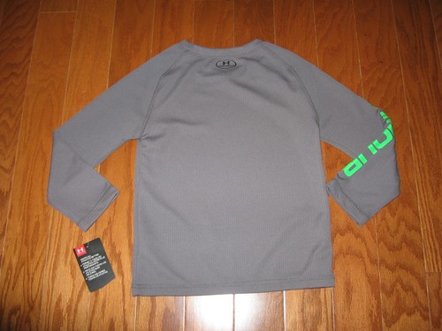 UNDER ARMOUR LONG SLEEVE SHIRT BOYS RED/ GRAY SIZE 4/5/6/7 NWT  - Imagen 6 de 8