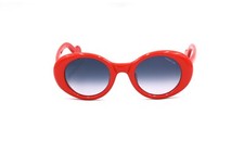 Moncler ML0101 66W Red Oval Style Plastic Sunglasses Frame 48-23-145 Italy Made
