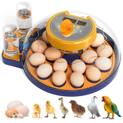 #ad 18 Egg Incubator for Hatching Eggs Chicken Incubator with Automatic Turner $37.99