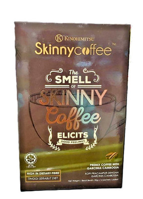 Kinohimitsu Skinny Coffee Ballaststoff Detox Pulver 20g x 14 Beutel