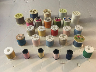Lot of 26 Spools of Thread Talon, Grants, Kresge, Partial, Almost Full, New