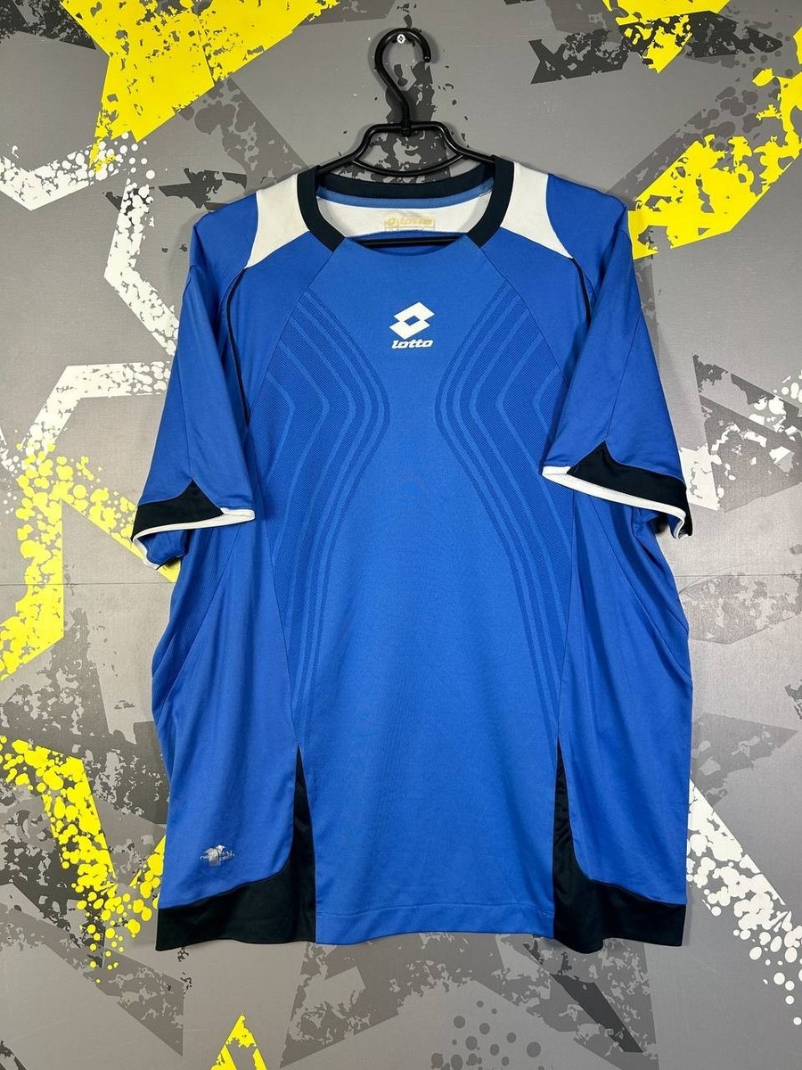 Lotto Vintage Jersey Football Soccer Shirt Blue Maglia Men Size XL