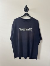 Vintage Timberland Shirt Mens 2XL Navy 90s Outdoors Fade Baggy Promo