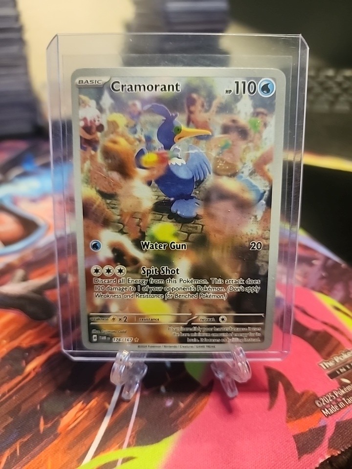 Pokemon - Cramorant 176/167 - SV Twilight Masquerade - Illustration Rare - NM