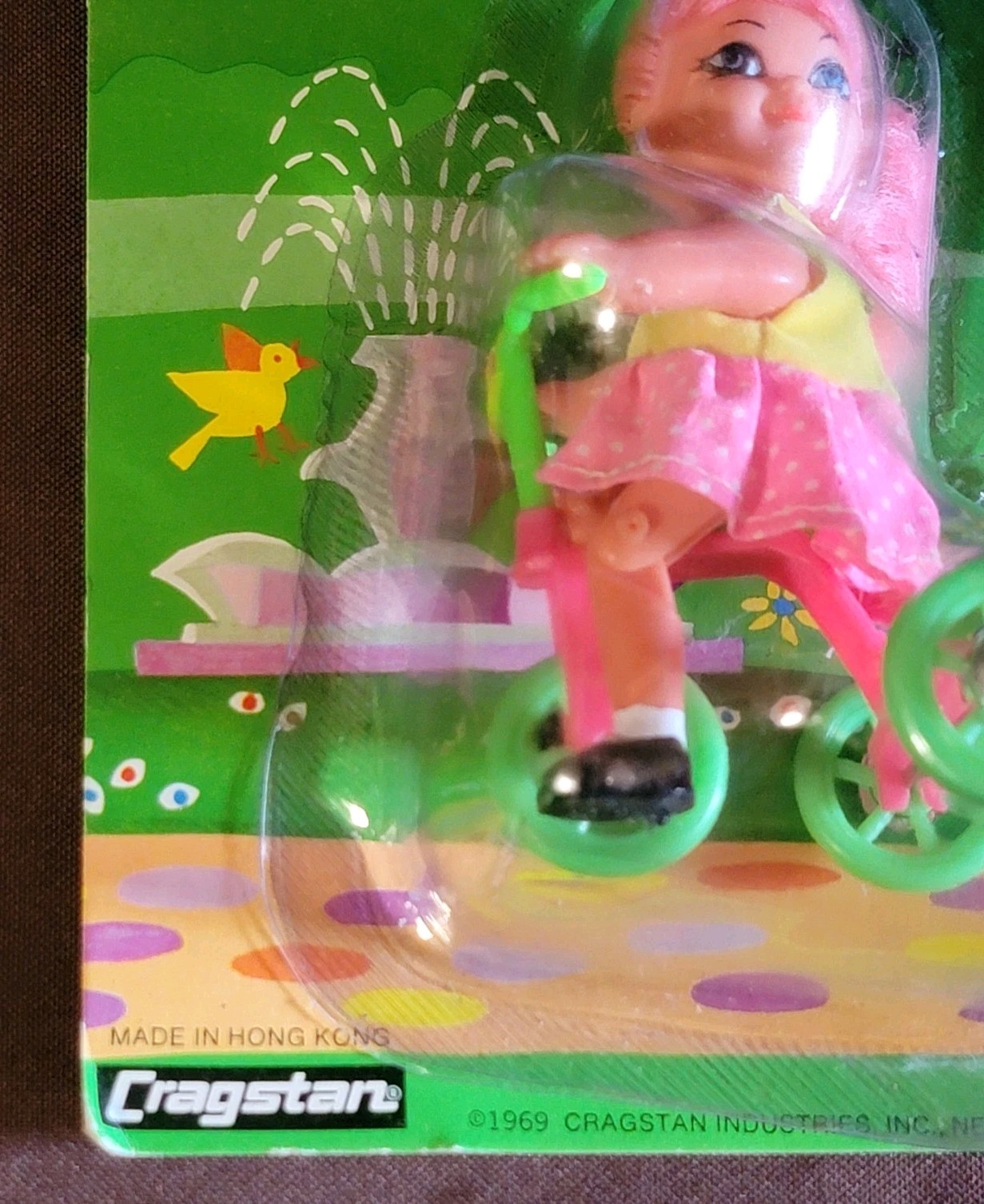 Cragstan Toys 1969 Terri Trycycle The Magic Cycle Doll 1665-3 Hong Kong