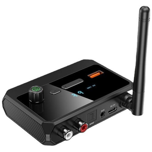 Car Audio Receiver Wireless Adapter R L 2 RCA/3.5mm AUX/Optical Fiber Jack - Photo 2/11