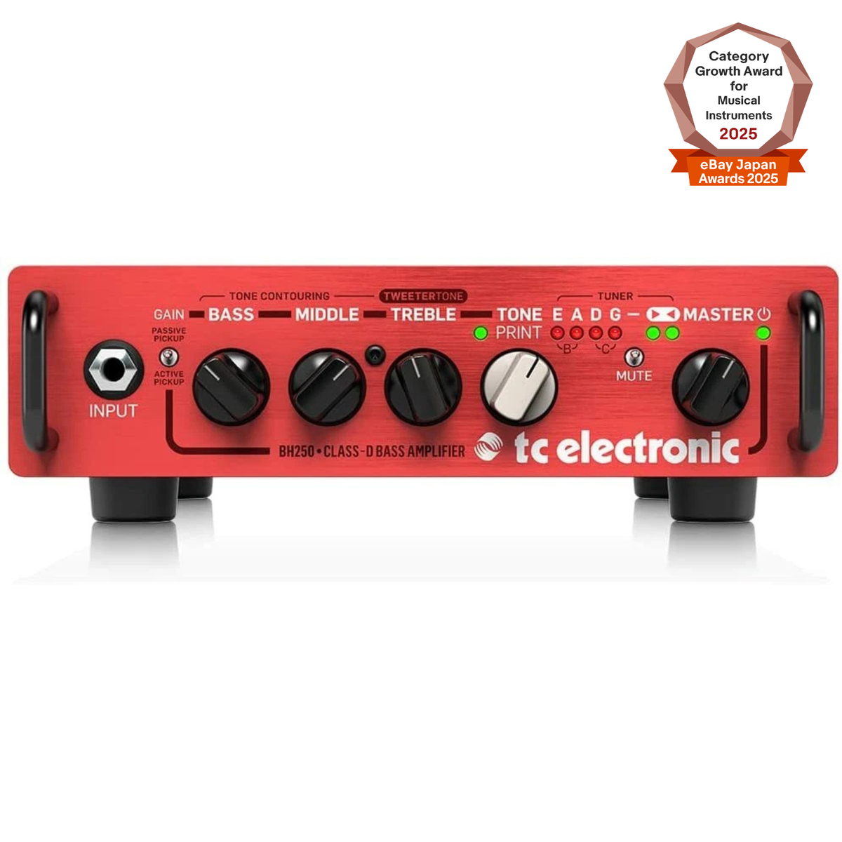 tc electronic BH250 ベースアンプヘッド マルチエフェクター TC Electronic BH250 Bass Amp Head 250W TonePrint Enabled Built-in