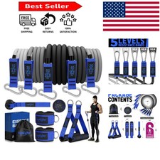 Portable Natural Rubber Resistance Bands Set - Ideal for Home Workouts  Yoga
