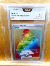 pokemon carte TARAK FA 195 / 185 secrête  gradé PCA  MINT voltage éclatant (2020