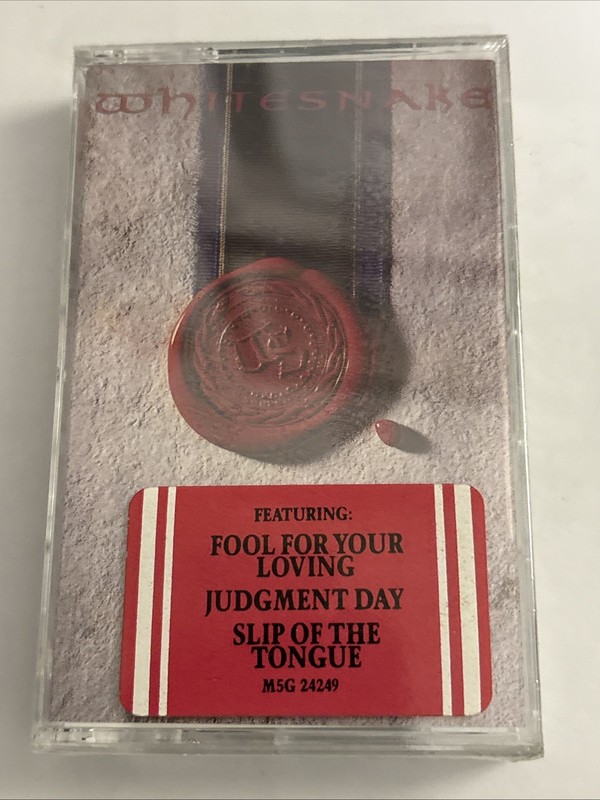WHITESNAKE Slip of the Tongue Cassette Tape 1989 FACTORY SEALED