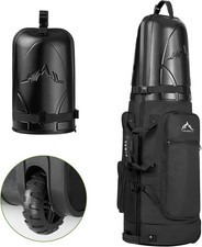 UNIHIMAL Hard Top Golf Travel Bag Wheels Airline Safe
