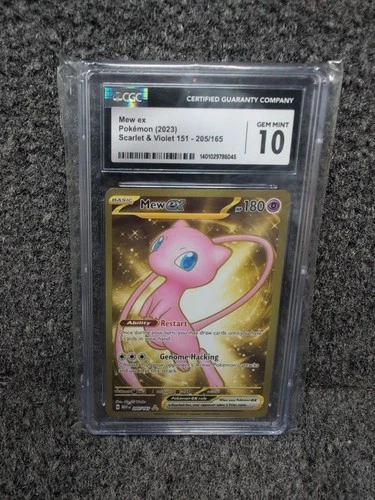CGC 10 Mew EX #205 SV 151 Pokemon 2023 GEM MINT